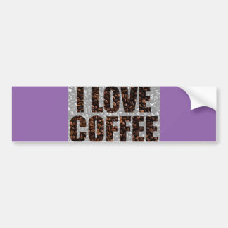 I Love Coffee Bumper Sticker