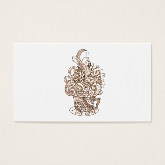 I Love Coffee Business Card