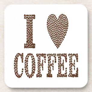 I Love Coffee Coaster