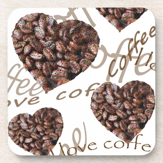 "I Love Coffee!" Coaster (Front)
