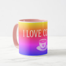 I Love Coffee Colourful