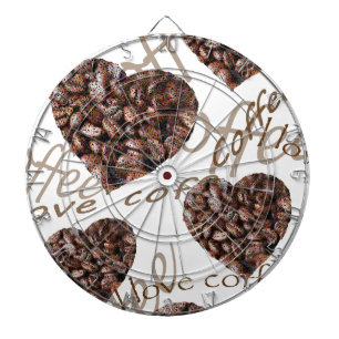 I Love Coffee!! Dartboard