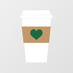 I Love Coffee Disposable Coffee Cup