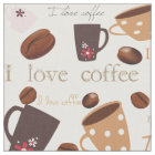I love coffee fabric