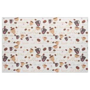 I love coffee fabric
