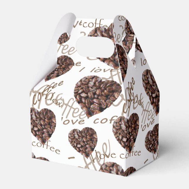 I Love Coffee! Favour Box (Front Side)