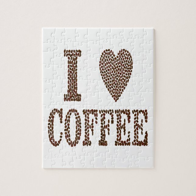 I Love Coffee Jigsaw Puzzle (Vertical)