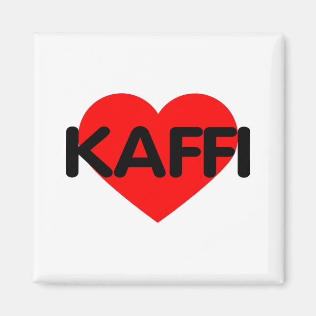 I Love Coffee - Kaffi Magnet (Front)