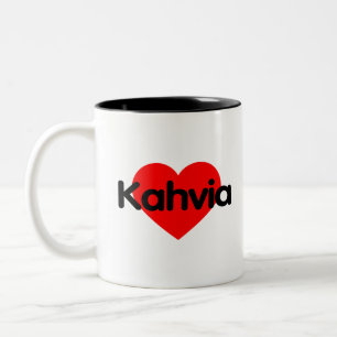 I Love Coffee - Kahvia Finland Two-Tone Coffee Mug