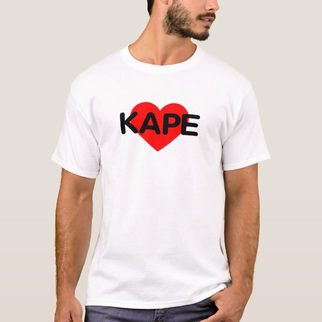 I Love Coffee - Kape Philippines T-Shirt (Front)