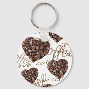 I Love Coffee!! Key Ring