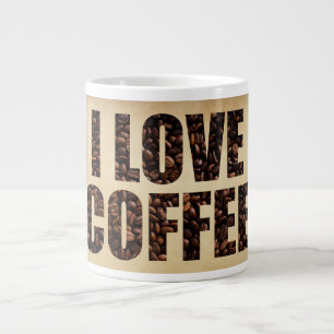I Love Coffee Large Coffee Mug