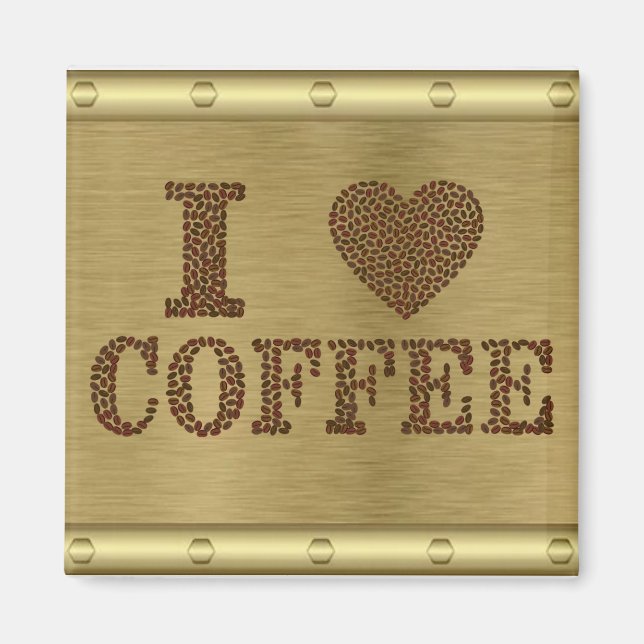 I Love Coffee Magnet (Front)