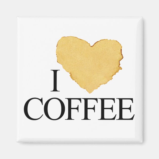 i love coffee magnet (Front)