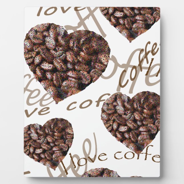 I Love Coffee!! Plaque (Front)