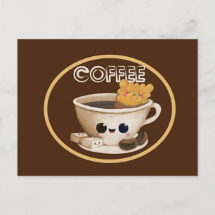 I Love Coffee Postcard