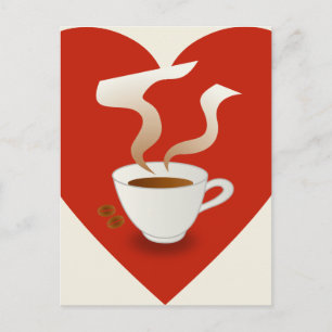 i love coffee - postcard