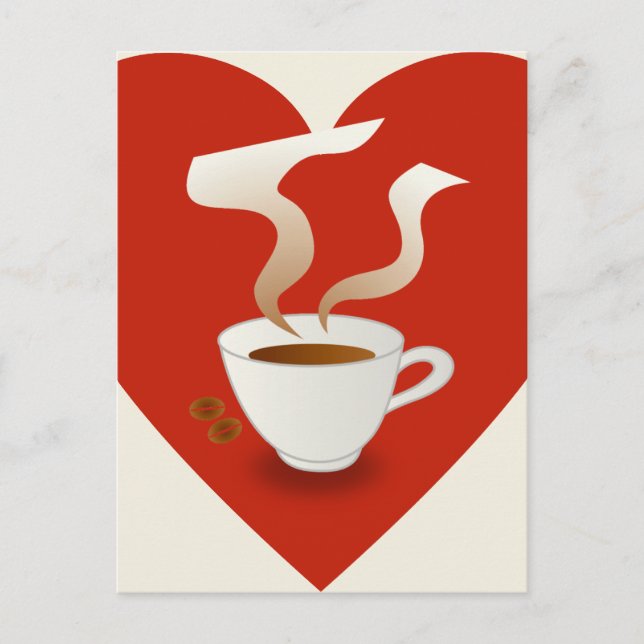 i love coffee - postcard (Front)