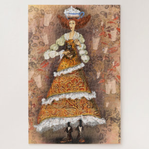 I Love Coffee Puzzle with Lady Grinds Coffee