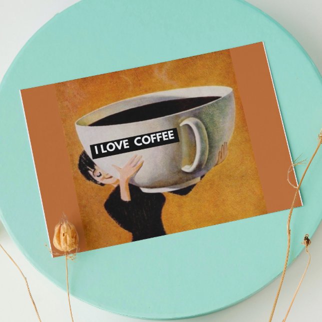 I love coffee retro  card (Creator Uploaded)