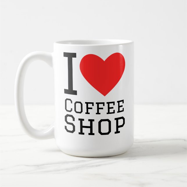 I love coffee shop mug (Left)