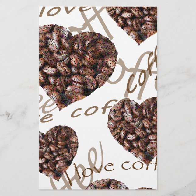 I Love Coffee!! Stationery (Front)