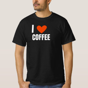 I love coffee T-shirt, Novelty Coffee Tee