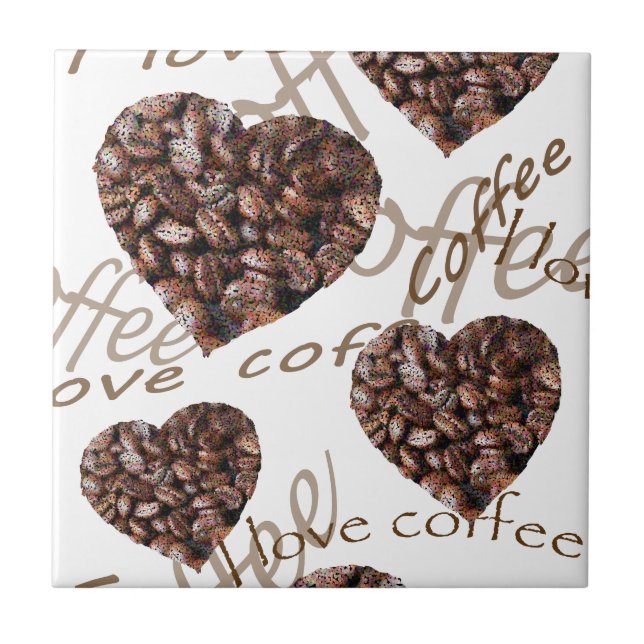 I Love Coffee!! Tile (Front)