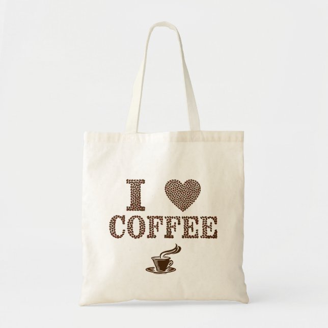 I Love Coffee Tot Bag (Front)