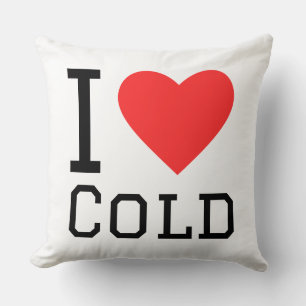 I love cold square sticker cushion