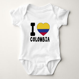 I Love Colombia Baby Bodysuit