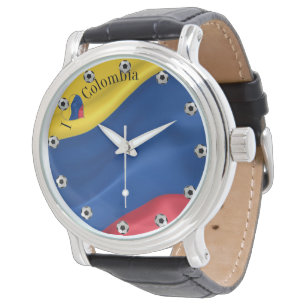 I Love Colombia Flag Watch