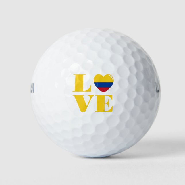 I love Colombia Golf Balls (Front)