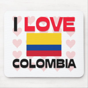 I Love Colombia Mouse Pad