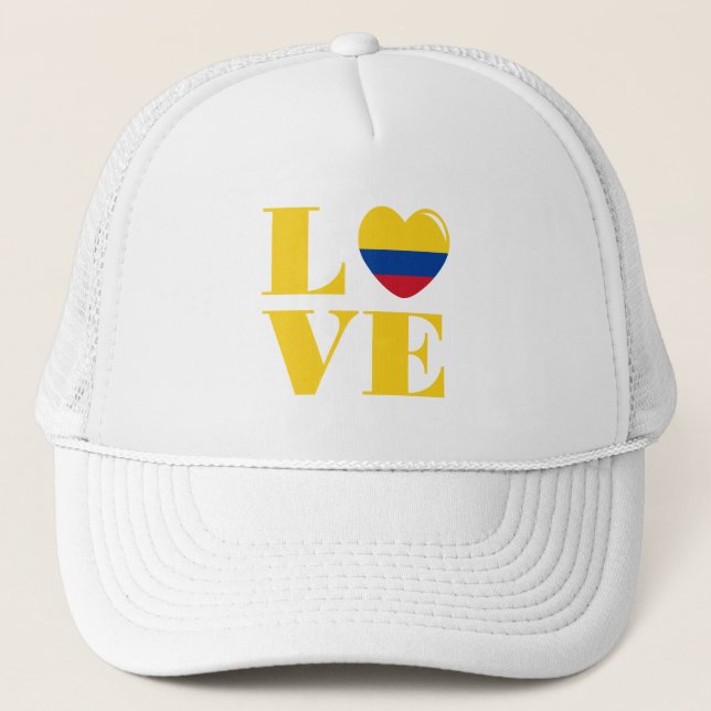 I love Colombia Trucker Hat (Front)