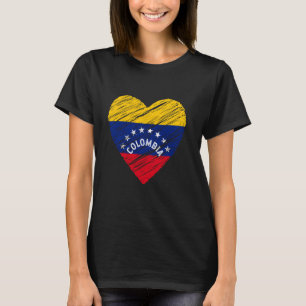 I Love Colombia's national flag. Proud of the Colo T-Shirt