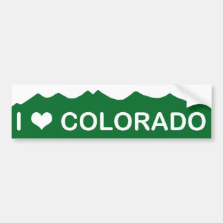 I LOVE COLORADO BUMPER STICKER