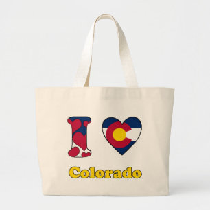 I love Colorado Large Tote Bag