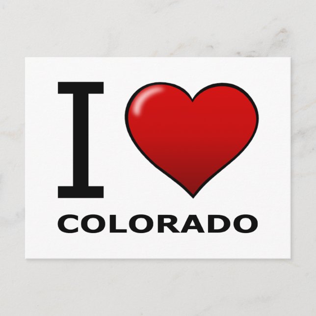 I LOVE COLORADO POSTCARD (Front)