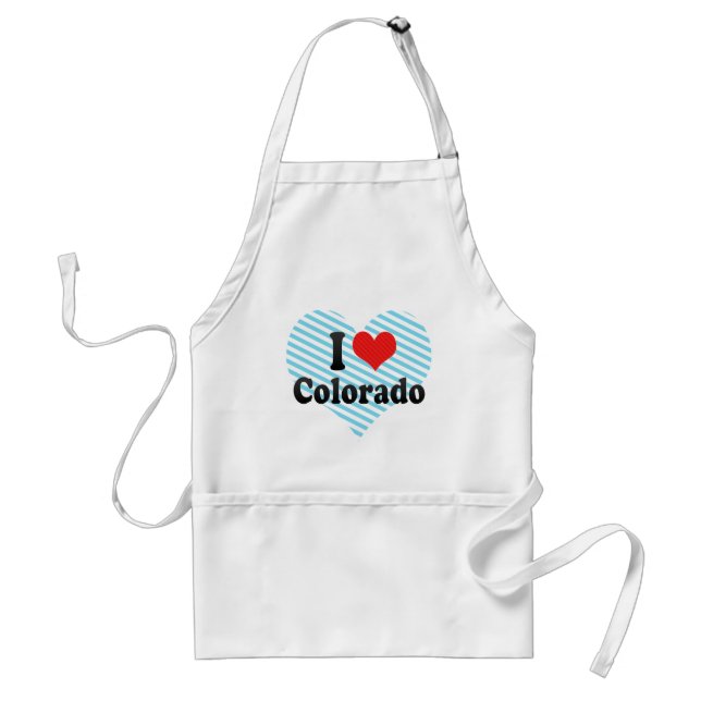 I Love  Colorado Standard Apron (Front)