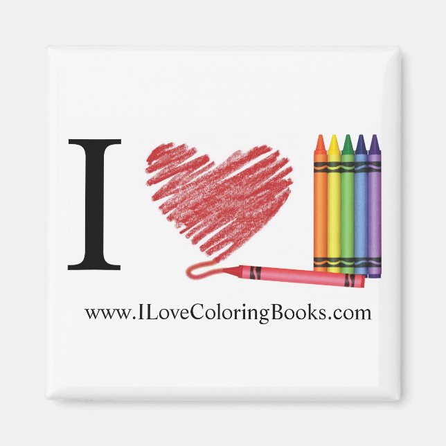 I Love Colouring Magnet (Front)
