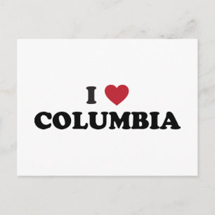 I Love Columbia Missouri Postcard