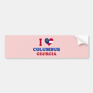 I Love Columbus, Georgia Bumper Sticker
