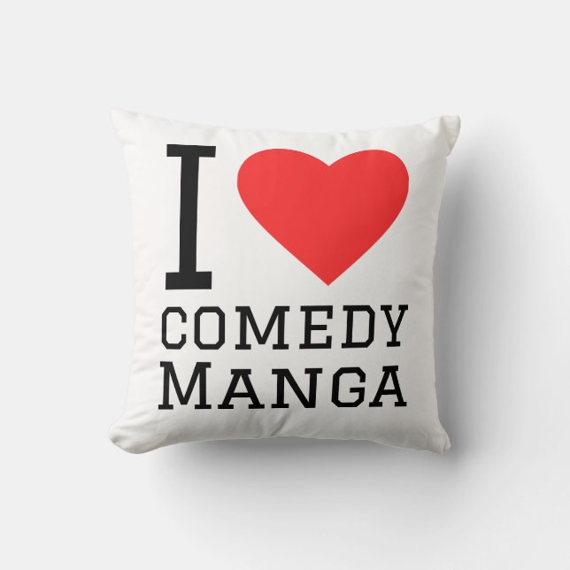I love comedy manga cushion (Front)