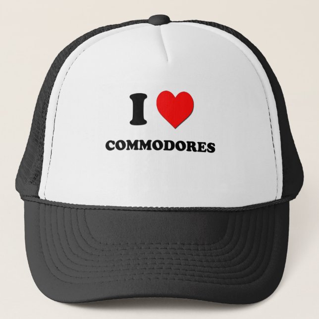 I love Commodores Trucker Hat (Front)
