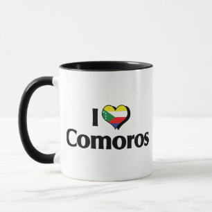 I Love Comoros Flag Mug