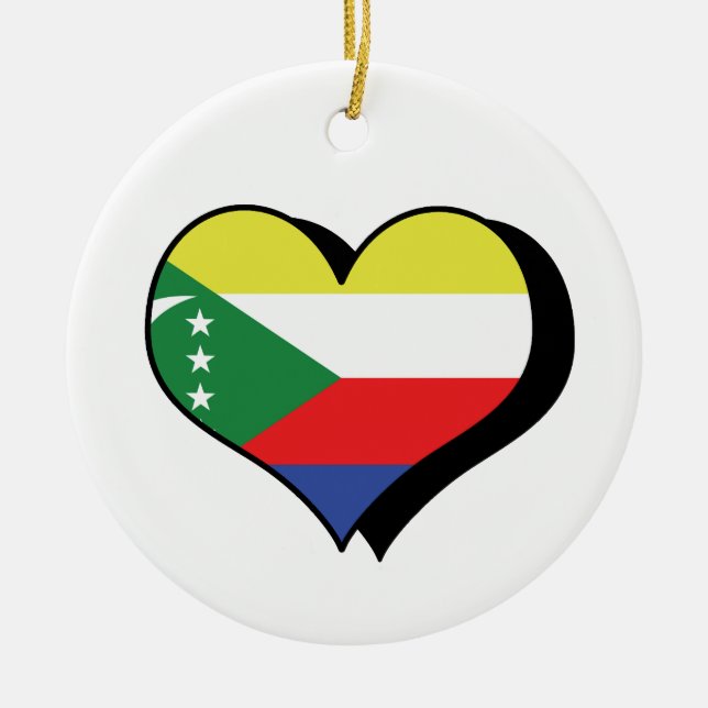I Love Comoros Ornament (Front)