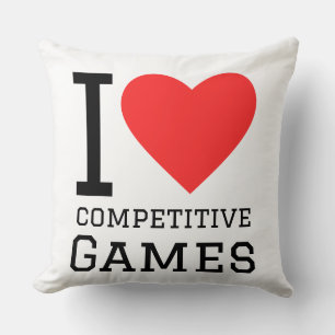 I love competitive games cushion