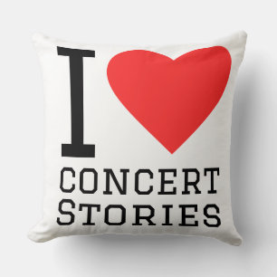 I love concert stories cushion