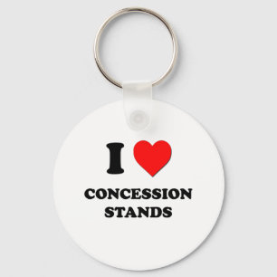 I love Concession Stands Key Ring